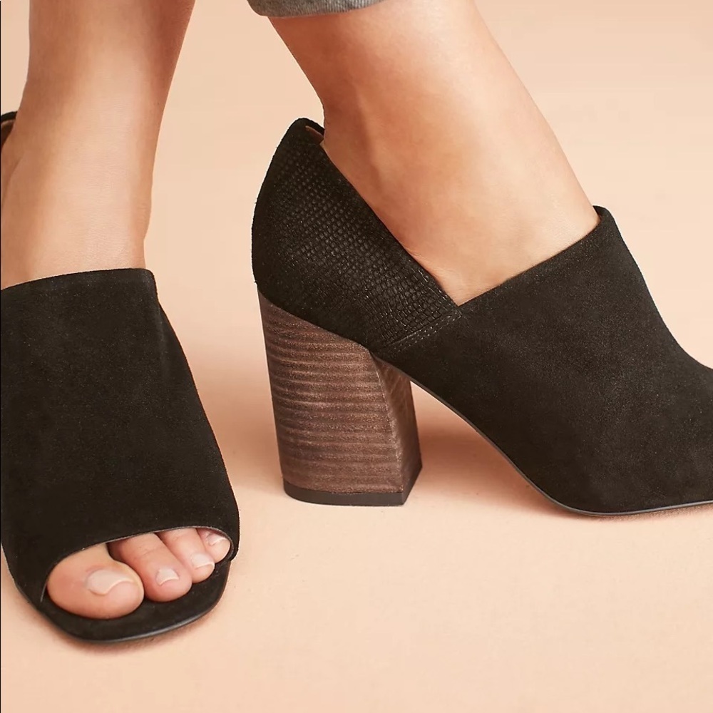 Sarto by Franco Sarto Anthropologie Black Ellison Shooties Shoe Booties NEW NWT - Picture 4 of 8